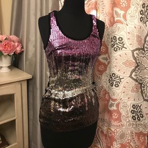 Multicolor sequence tank top